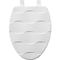 Mayfair by Bemis Basket Weave Slow Close Elongated White Enameled Wood Toilet Seat 133SLOW-000 - alternate 1